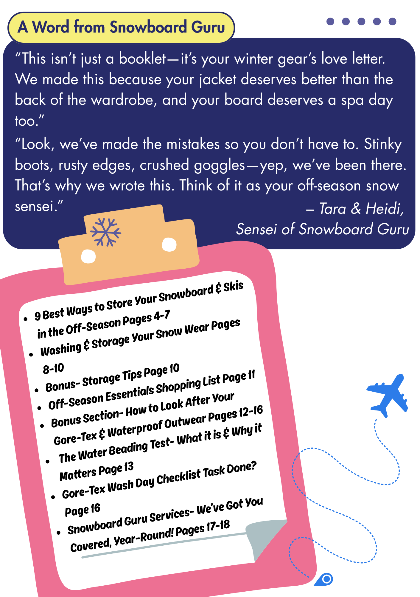 END OF SEASON GEAR STORAGE TIPS E-Book