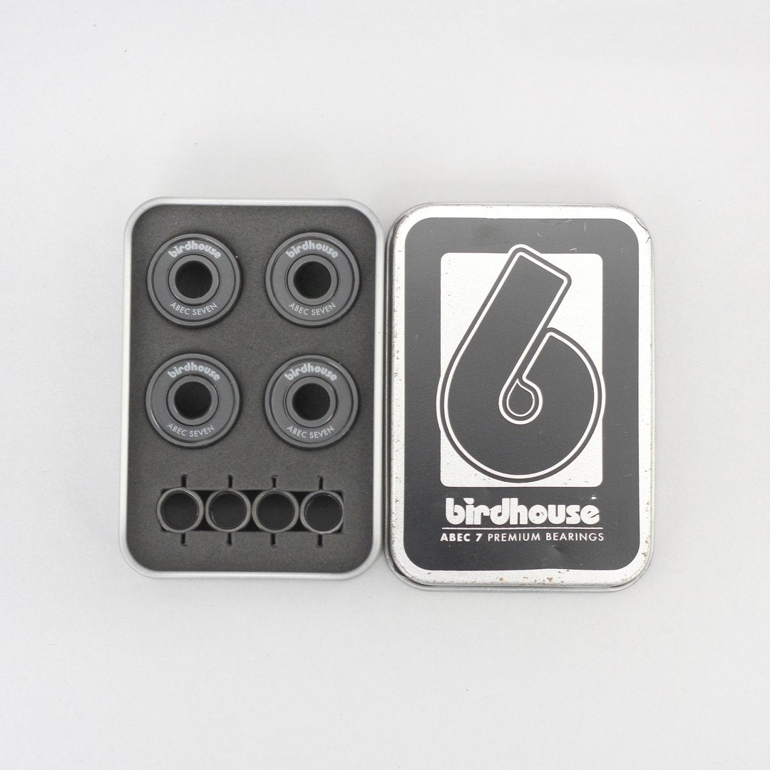 BIRDHOUSE ABEC 7 SKATEBOARD BEARINGS BLACK