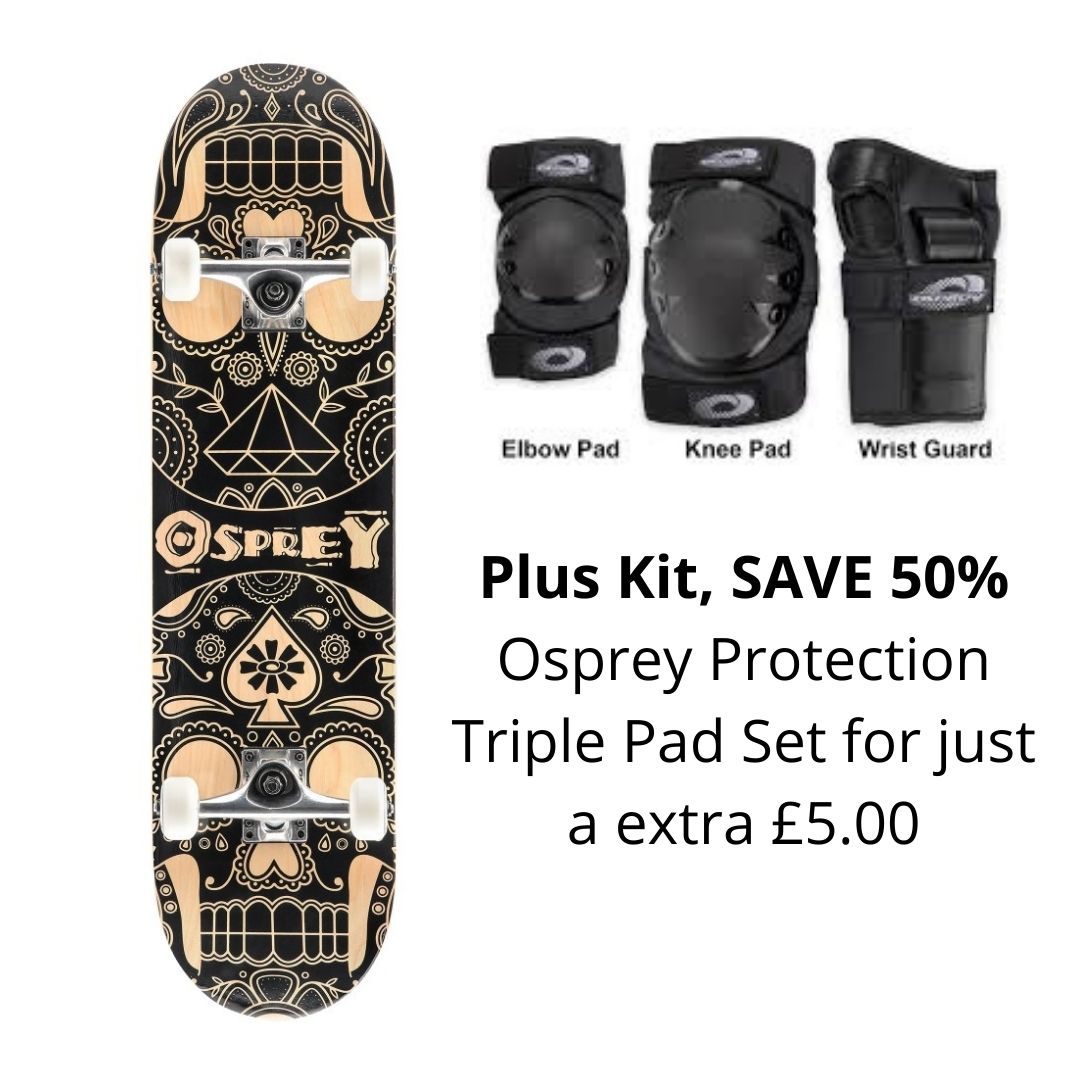 Osprey Candy Skull 31" Skateboard ( CANADIAN MAPLE )